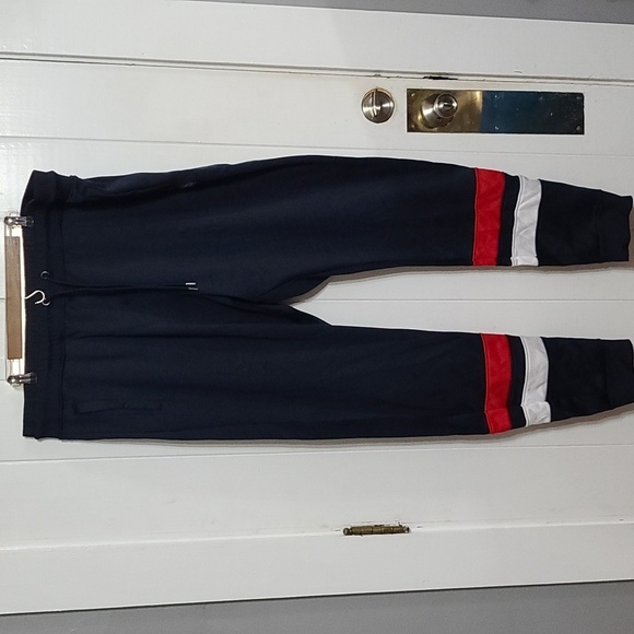 Parish Nation Mens Sweatpants Joggers Navy Fleece Lined Pockets Sz 5X EUC - Picture 1 of 12